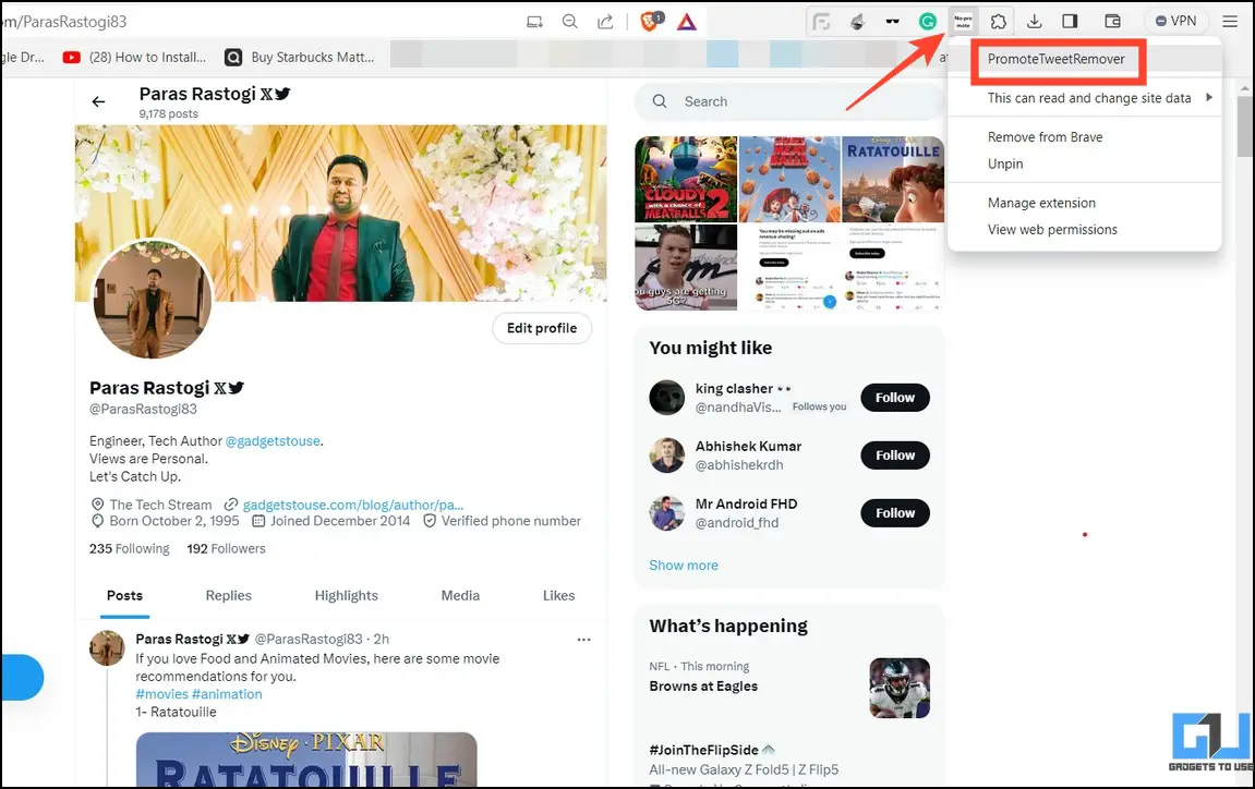 دکمه Promote را از توییت ها یا پست های X حذف کنید