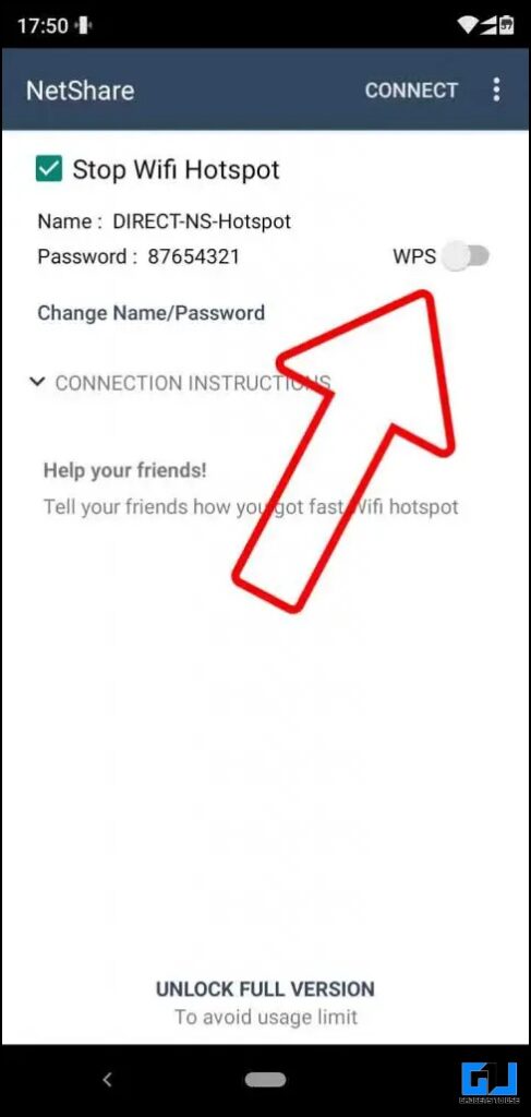 از تلفن به عنوان یک تکرار کننده WiFi برای افزایش پوشش استفاده نمایید