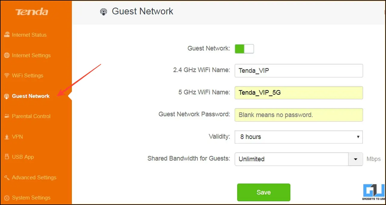 WiFi را بدون رمز عبور با استفاده از حالت پر اهمیتان فعال کنید