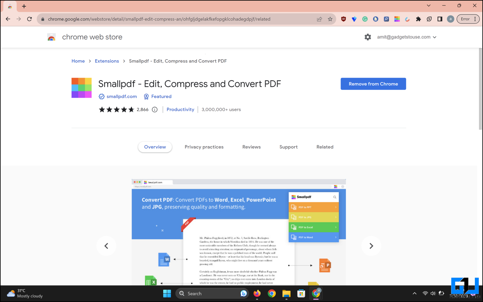 پسوند مرورگر برای خواندن و ویرایش فایل های PDF
