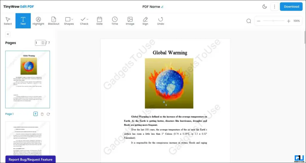 ابزار آنلاین برای ویرایش فایل های PDF رایگان برای خواندن