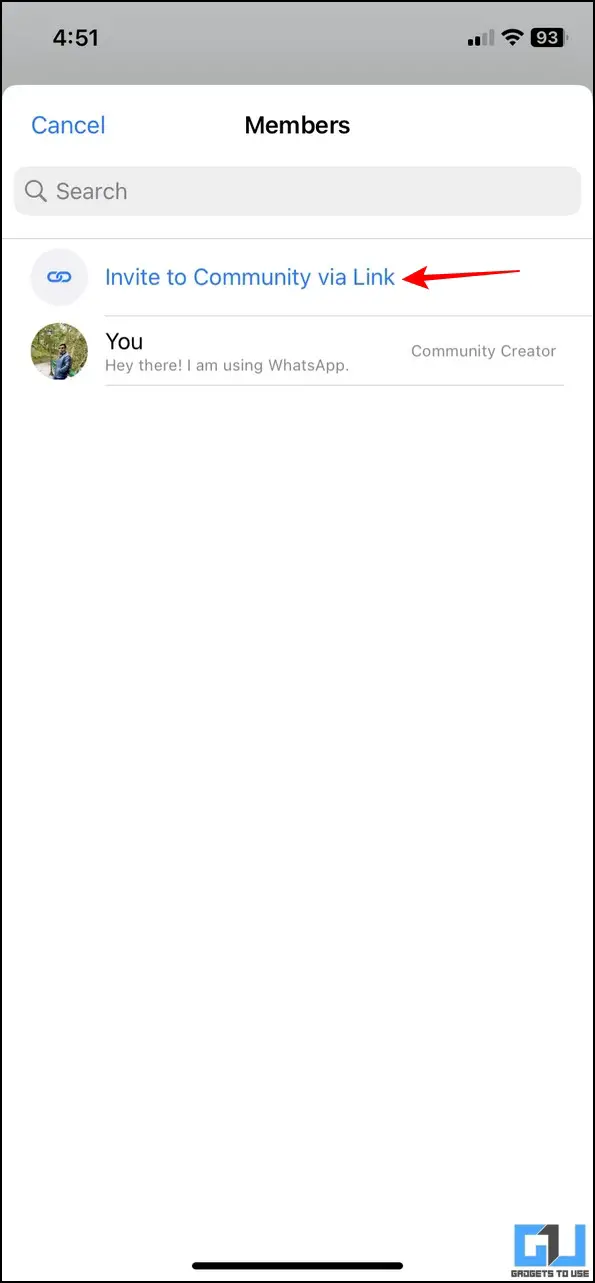 افراد را به انجمن های واتس اپ دعوت کنید