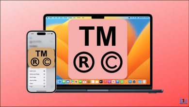 ۶ روش برای وارد کردن کپی رایت، علامت تجاری و علائم ثبت شده در Mac، iPhone و iPad ۶ روش برای وارد کردن کپی رایت، علامت تجاری و علائم ثبت شده در Mac، iPhone و iPad